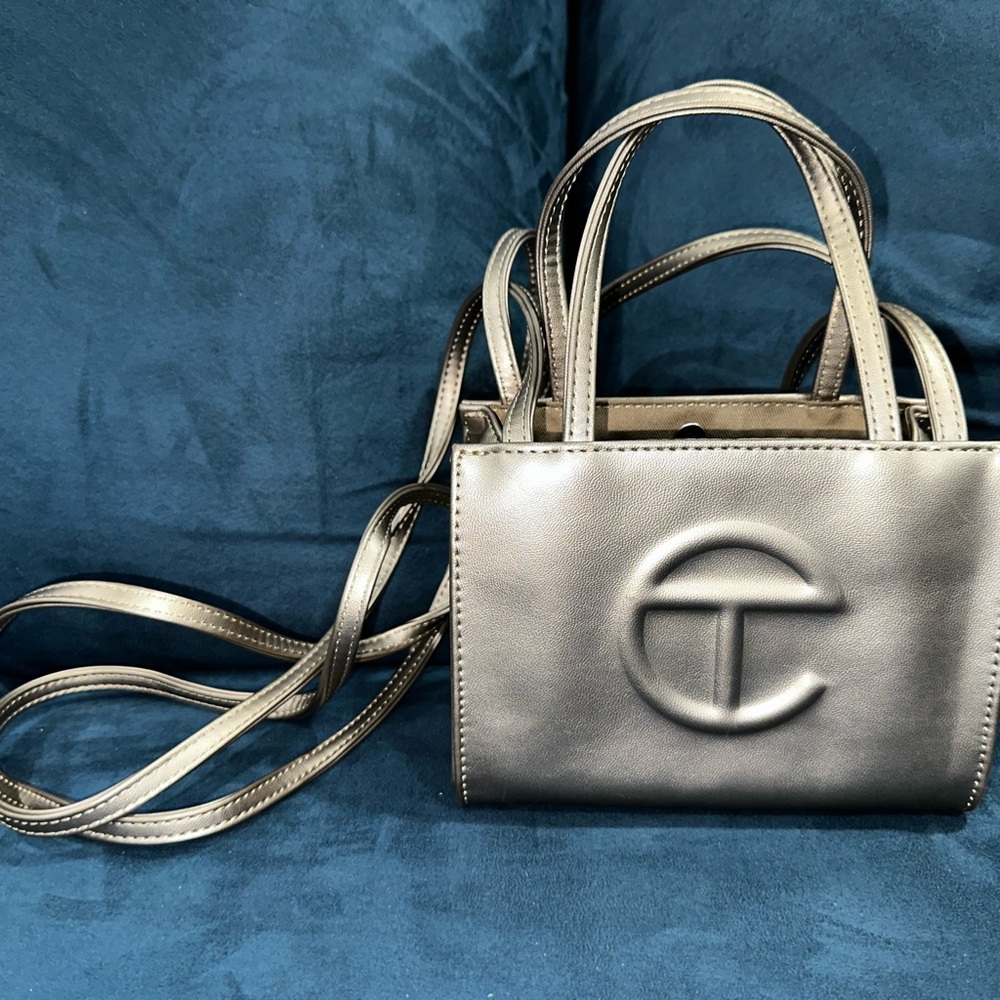 Bronze Small Telfar Shopping Bag (+liner)